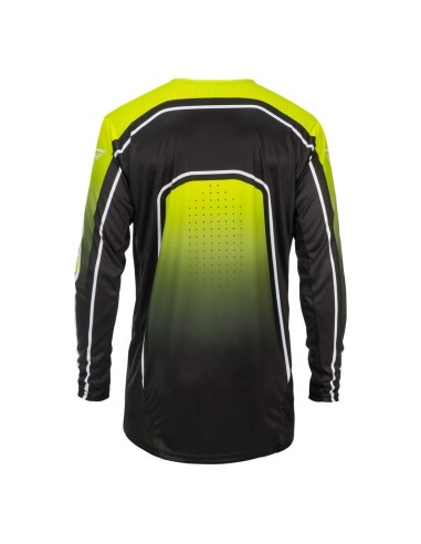 Maillot vélo enfant FLY RACING Rayce - Lime/noir/blanc