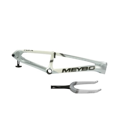Kit Cadre/Fourche Meybo HSX Carbon G2.4 - White/Silver
