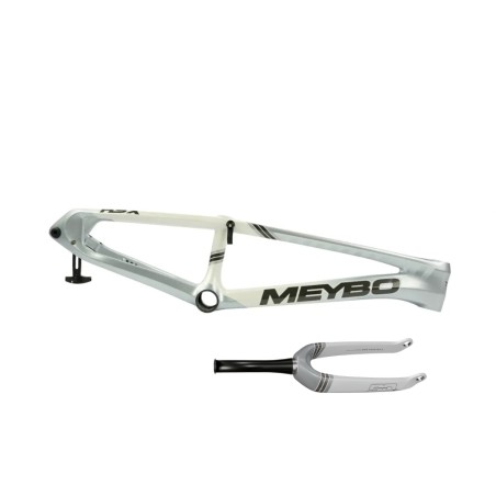 Kit Cadre/Fourche Meybo HSX Carbon G2.4 - White/Silver
