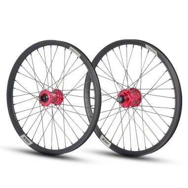 Roues 20" (406) Pride Helium M24 - Matrix 20/15mm Splash Red/Black…