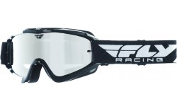 Masque FLY ZONE black/white - Ecran chrome/smoke lens