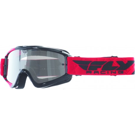 Masque FLY ZONE blue/hi-viz - Ecran blue chrome/smoke lens