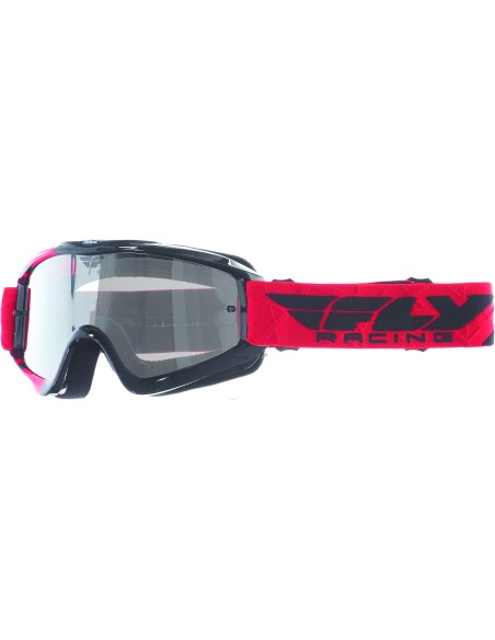 Masque FLY ZONE blue/hi-viz - Ecran blue chrome/smoke lens