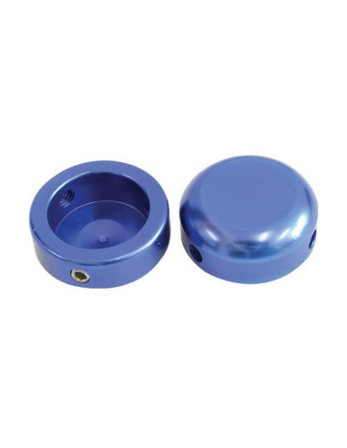 Embout guidon alu bleu