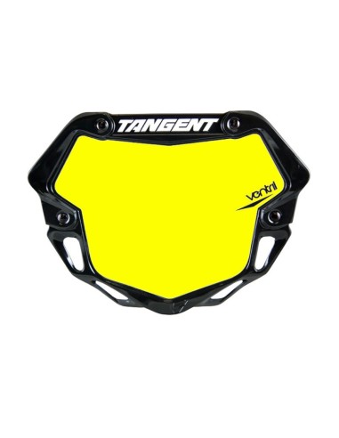 Plaque TANGENT ventril 3D mini fond jaune