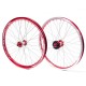 Paire de roue PRIDE RACING PRO SX rouge