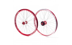 Paire de roue PRIDE RACING PRO SX rouge