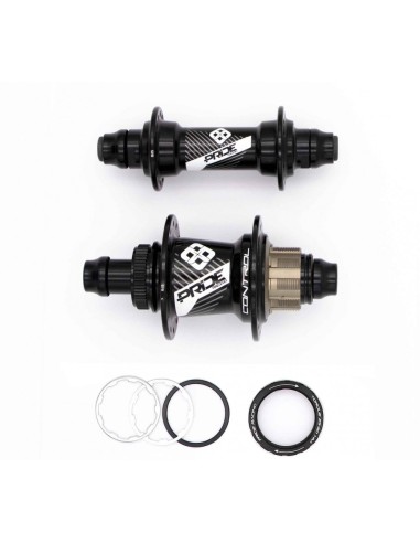 PAIRE DE MOYEUX PRIDE CONTROL EXP 28H BLACK