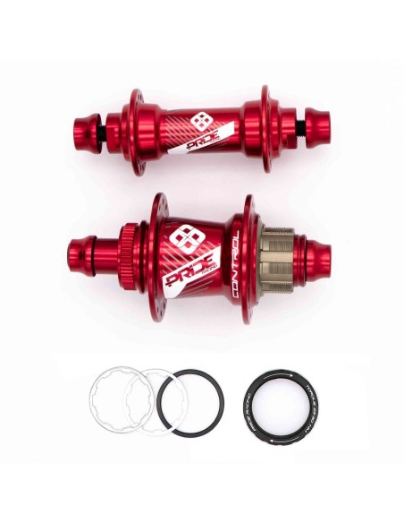 PAIRE DE MOYEUX PRIDE CONTROL EXP 28H ROUGE 2