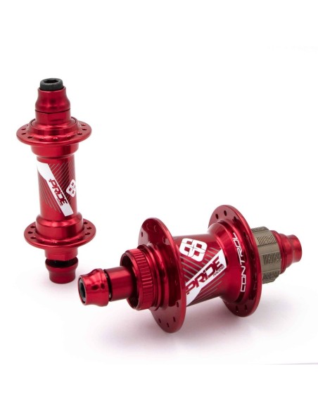 PAIRE DE MOYEUX PRIDE CONTROL EXP 28H ROUGE