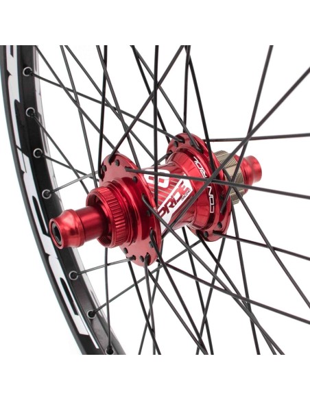 PAIRE DE ROUES PRIDE CONTROL 20" ROUGE 2