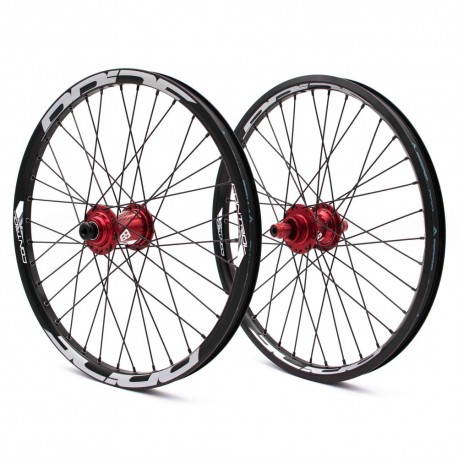 PAIRE DE ROUES PRIDE CONTROL 20" ROUGE