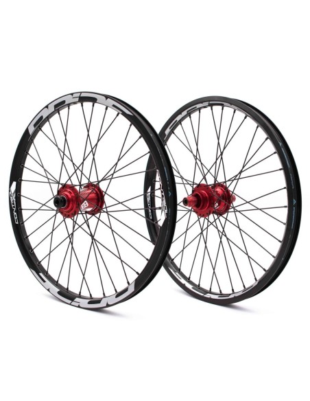 PAIRE DE ROUES PRIDE CONTROL 20" ROUGE