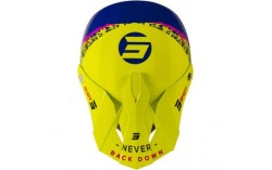 CASQUE SHOT FURIOUS KID STORM LIME NAVY GLOSSY KID