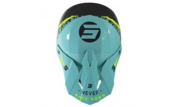 CASQUE SHOT FURIOUS STORM GREY GREEN NEON YELLOW GLOSSY