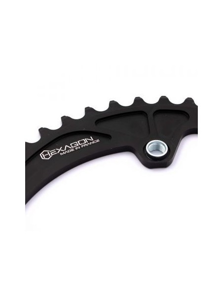 COURONNE PRIDE HEXAGON 4 VIS FILETÉES BLACK 2